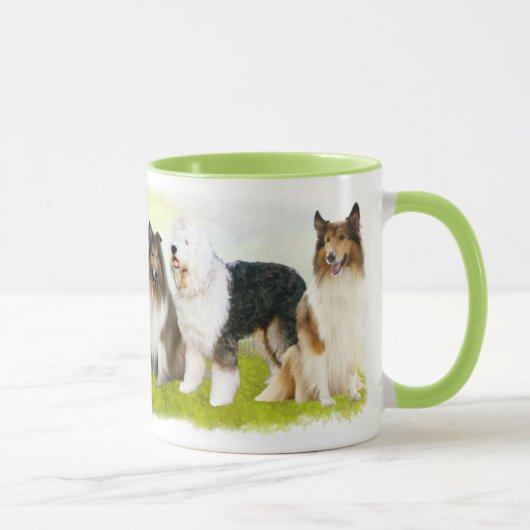 Hütehunde - Collie, Bobtail und Co. Tasse (Rechts)