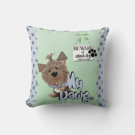 Hüten Sie sich vor dem Männerkissen 20" x 20" Kissen