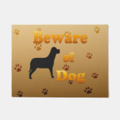 Hüten Sie sich vor Hund Fußmatte (Vorderseite)