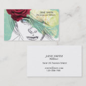 Hutentwurf und stilvolle Modewaren des Milliner Visitenkarte (Vorne/Hinten)