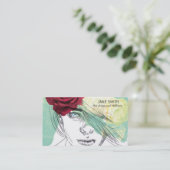 Hutentwurf und stilvolle Modewaren des Milliner Visitenkarte (Stehend Vorderseite)