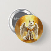 Hüter der Dämmerung – Der weißgeflügelte Wolf.  Button (Vorne & Hinten)