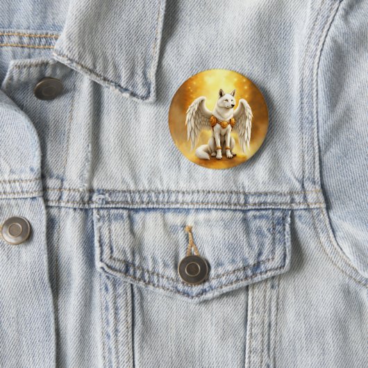 Hüter der Dämmerung – Der weißgeflügelte Wolf.  Button (Beispiel)