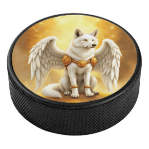 Hüter der Dämmerung – Der weißgeflügelte Wolf. Eishockey Puck
