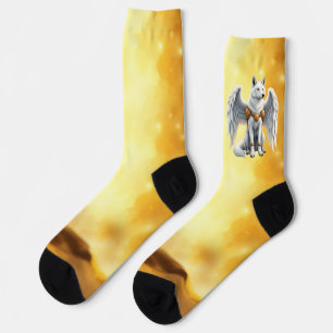 Hüter der Dämmerung – Der weißgeflügelte Wolf. Socken