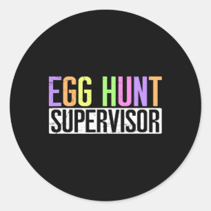 Hüter der Eierjagd - Party-Mama für die Eierjagd V Runder Aufkleber