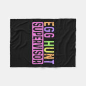 Hüter der Eierjagd Party Mama Vater Adul Fleecedecke (Vorderseite (Horizontal))