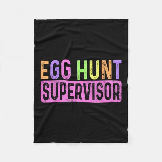 Hüter der Eierjagd Party Mama Vater Adul Fleecedecke (Vorderseite)