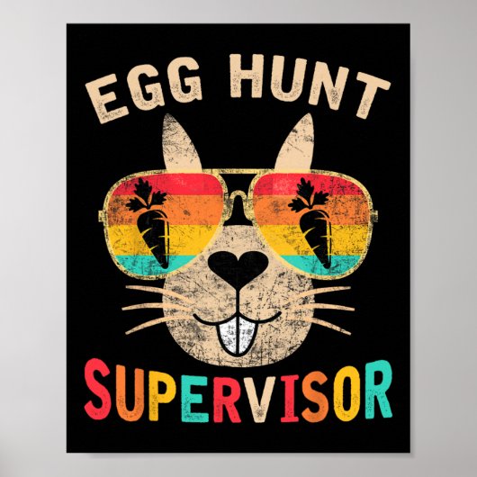 Hüter der Eierjagd Retro Ei Jagd Party Mama Da Poster (Vorne)