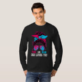 Hüter der Geschlechtsenthüllung Baby Rosa oder Bla T-Shirt (Vorne ganz)