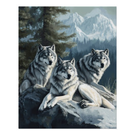Hüter der Gipfel - Wolf Poster