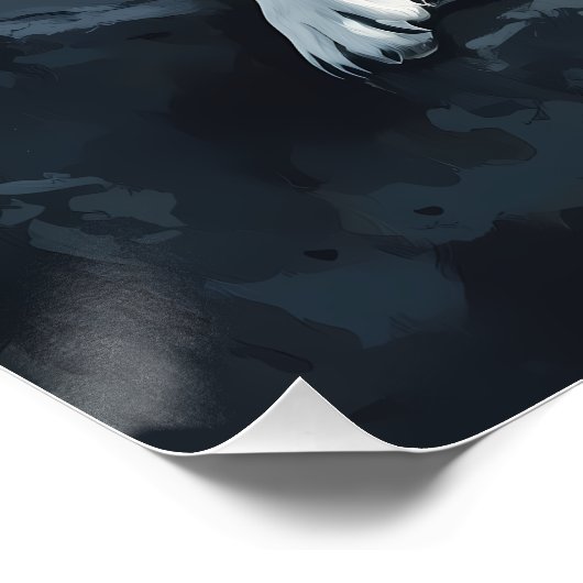 Hüter der Gipfel - Wolf Poster (Ecke)