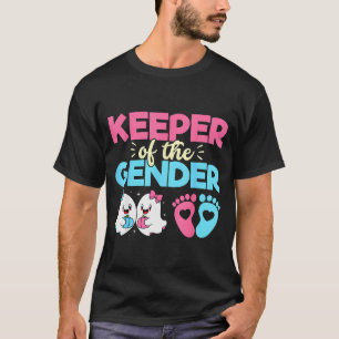 Hüter des Geschlecht-Kürbis Halloween Baby Geschle T-Shirt