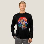 Hüter des Horizonts - Fennec Fox Sunset Illus Tri-Blend Shirt (Volle Vorderseite)
