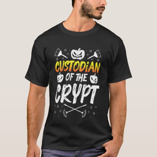 Hüter des Krypta-Halloween-Designs T-Shirt (Vorderseite)