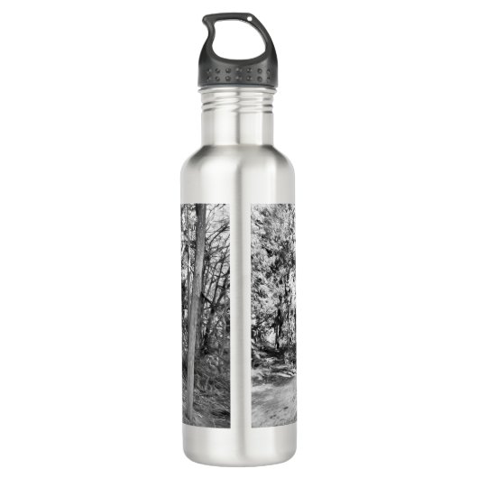 Hüter des Waldes Edelstahlflasche (Rückseite)