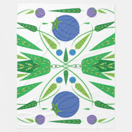 Hüterin der Blueberries-Fleece (3 Größen) Fleecedecke