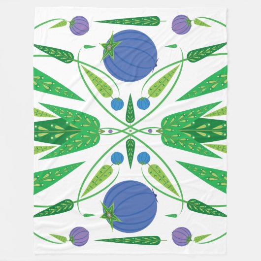 Hüterin der Blueberries-Fleece (3 Größen) Fleecedecke (Vorderseite)