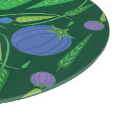 Hüterin der Blueberries Glass Cutting Boards Schneidebrett (Ecke)