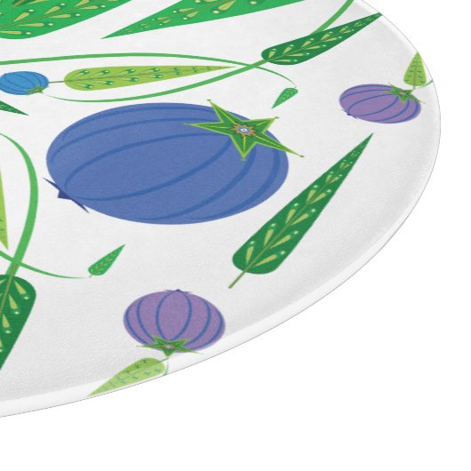 Hüterin der Blueberries Glass Cutting Boards Schneidebrett (Ecke)