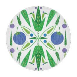 Hüterin der Blueberries Glass Cutting Boards Schneidebrett