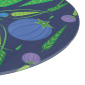 Hüterin der Blueberries Glass Cutting Boards Schneidebrett (Ecke)