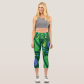 Hüterin der Blueberries Hochwaisted Capris (Vorderseite)