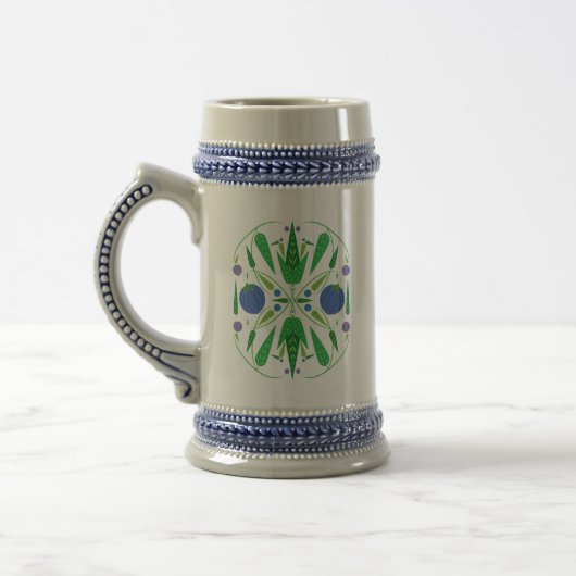 Hüterin der Blueberries Stein Bierglas (Links)