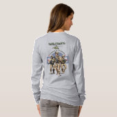 Hüterin der Nation | Frauen Langschläfchen T-Shirt (Schwarz voll)