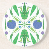 Hüterin des Blueberries Sandstone Untersetzer (Vorne)