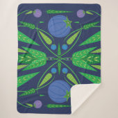 Hüterin des Blueberries Sherpa (3 Größen) Sherpadecke (Vorderseite)