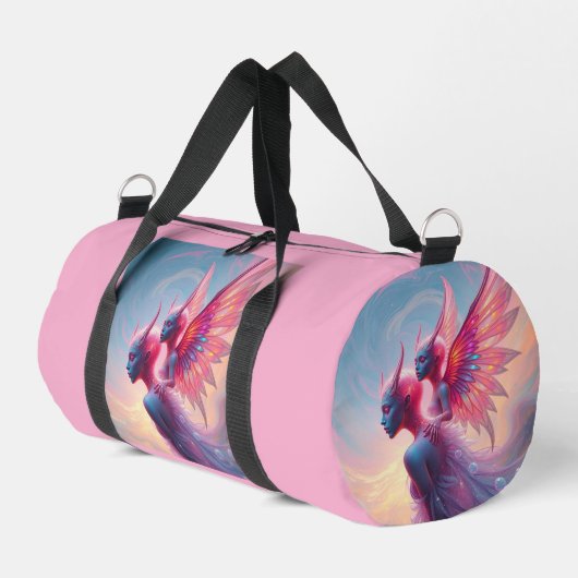 Hüterinnen des Himmels – Elara & Vireya Duffle Bag (Linke Seite)