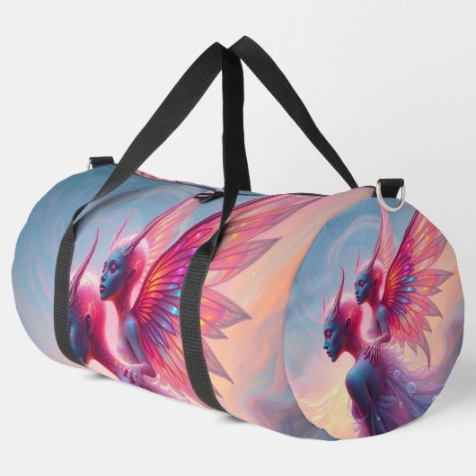 Hüterinnen des Himmels – Elara & Vireya Duffle Bag (Linke Ecke)