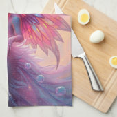 Hüterinnen des Himmels – Elara & Vireya Geschirrtuch (Viertel Falte)