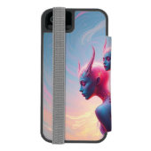Hüterinnen des Himmels – Elara & Vireya Incipio iPhone Geldbeutel-Hülle (Folio Rückseite)
