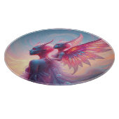 Hüterinnen des Himmels – Elara & Vireya Schneidebrett (Ecke)