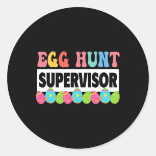 Hüteroutfit für die Eierjagd Niedlich Ostern Runder Aufkleber