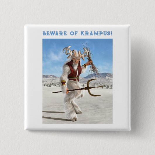 Hütet euch vor Krampus! Button (Vorderseite)