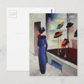 Hutladen - August Macke Postkarte (Vorne/Hinten)