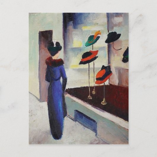 Hutladen - August Macke Postkarte (Vorderseite)
