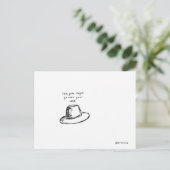 Hutpostkarte Postkarte (Stehend Vorderseite)