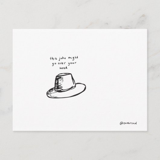 Hutpostkarte Postkarte (Vorderseite)