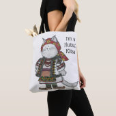 Hutsul Kitsa Miezekatze-Katzen-Ukrainer-Volkskunst Tasche (Von Nahem)