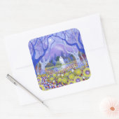 Hütte 2013 quadratischer aufkleber (Umschlag)