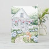 Hütte 4. Juli Feiertagskarte (Stehend Vorderseite)