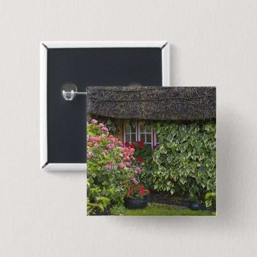 Hütte, Adare, Landkreis Limerick, Button (Vorne & Hinten)