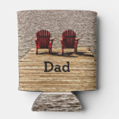 Hütte Adirondack Chairs Vater Dosenkühler (Rückseite)