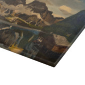 Hütte am Bergsee, von Gary Poling Schneidebrett (Ecke)