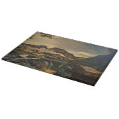 Hütte am Bergsee, von Gary Poling Schneidebrett (Ecke)