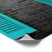 Hütte am Meer Poster (Ecke)